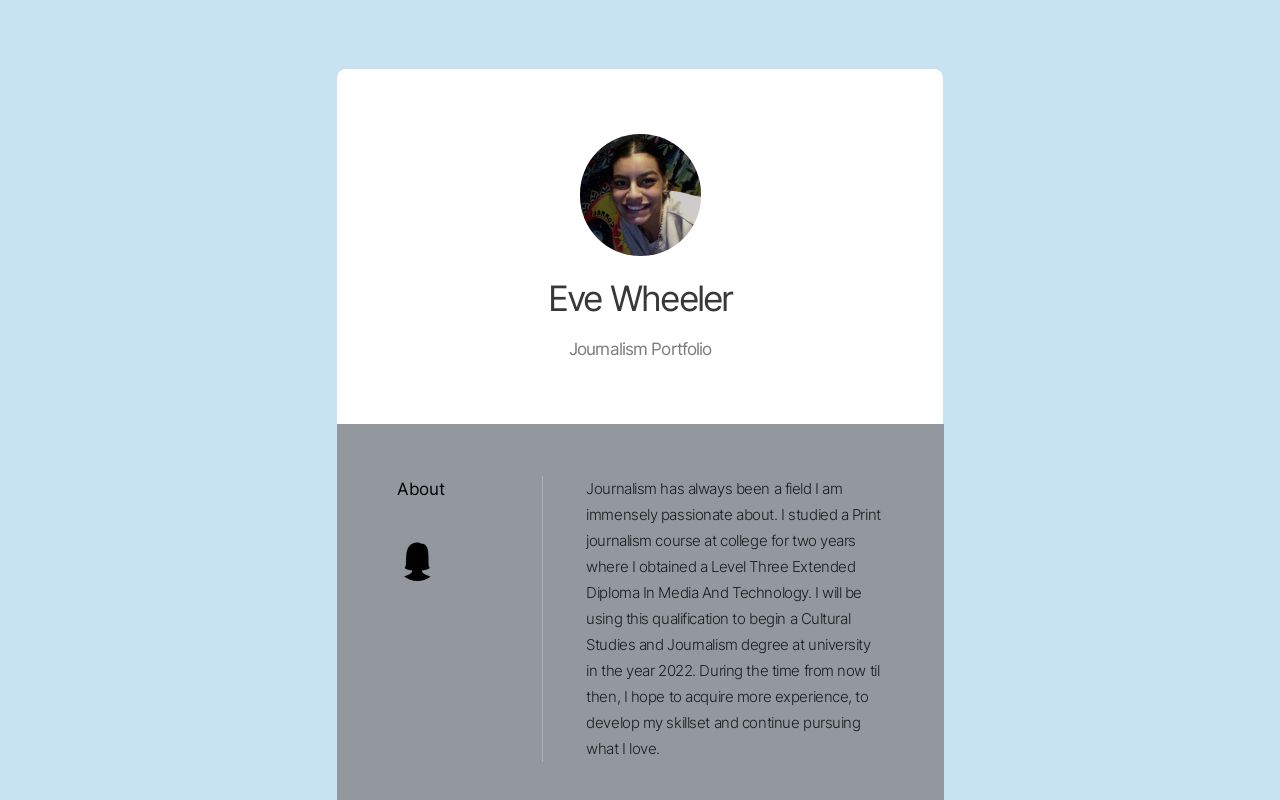 Journalism Portfolio